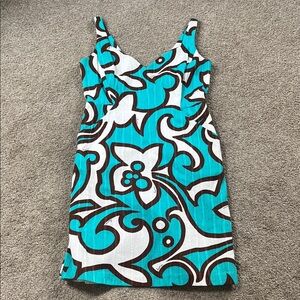 Milly of New York all cotton madeUSA Swiss All Cotton Fabric psychedelic 60s sz6